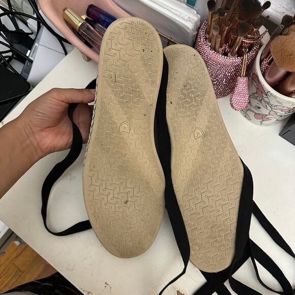 Rothy's The Espadrille Flats Black Size Women’s 12 LIKE NEW - Picture 7 of 16